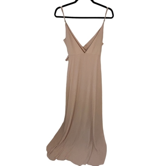 Show Me Your Mumu Dusty Rose Pink Long Maxi Bridesmaid Wedding Dress SZ Large - Picture 4 of 9